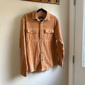 Mens Size Small Corduroy Button Up / Light Jacket